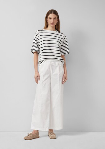 Wide Leg Pantalon s.Oliver en blanc : devant