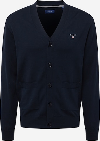 GANT Knit Cardigan in Blue: front