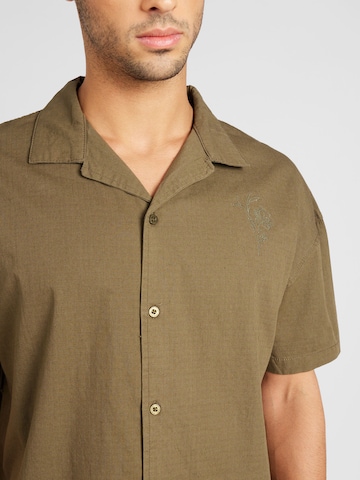 Denim Project Comfort fit Button Up Shirt in Green
