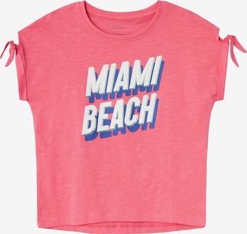 T-Shirt 'VEET' NAME IT en rose : devant