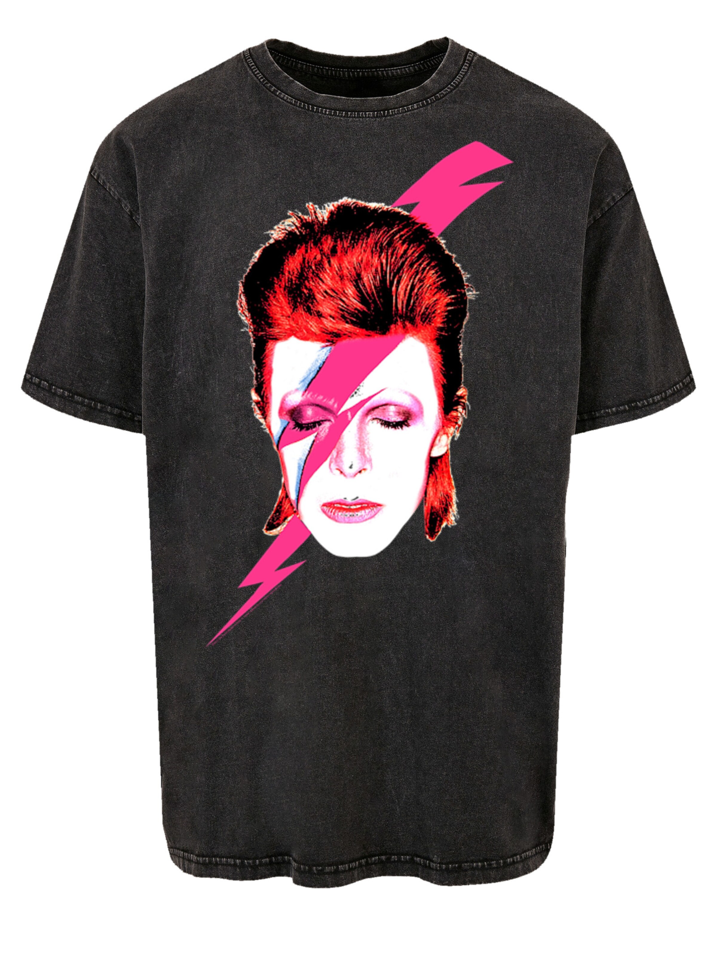 T-Shirt 'David Bowie' F4NT4STIC en noir : devant