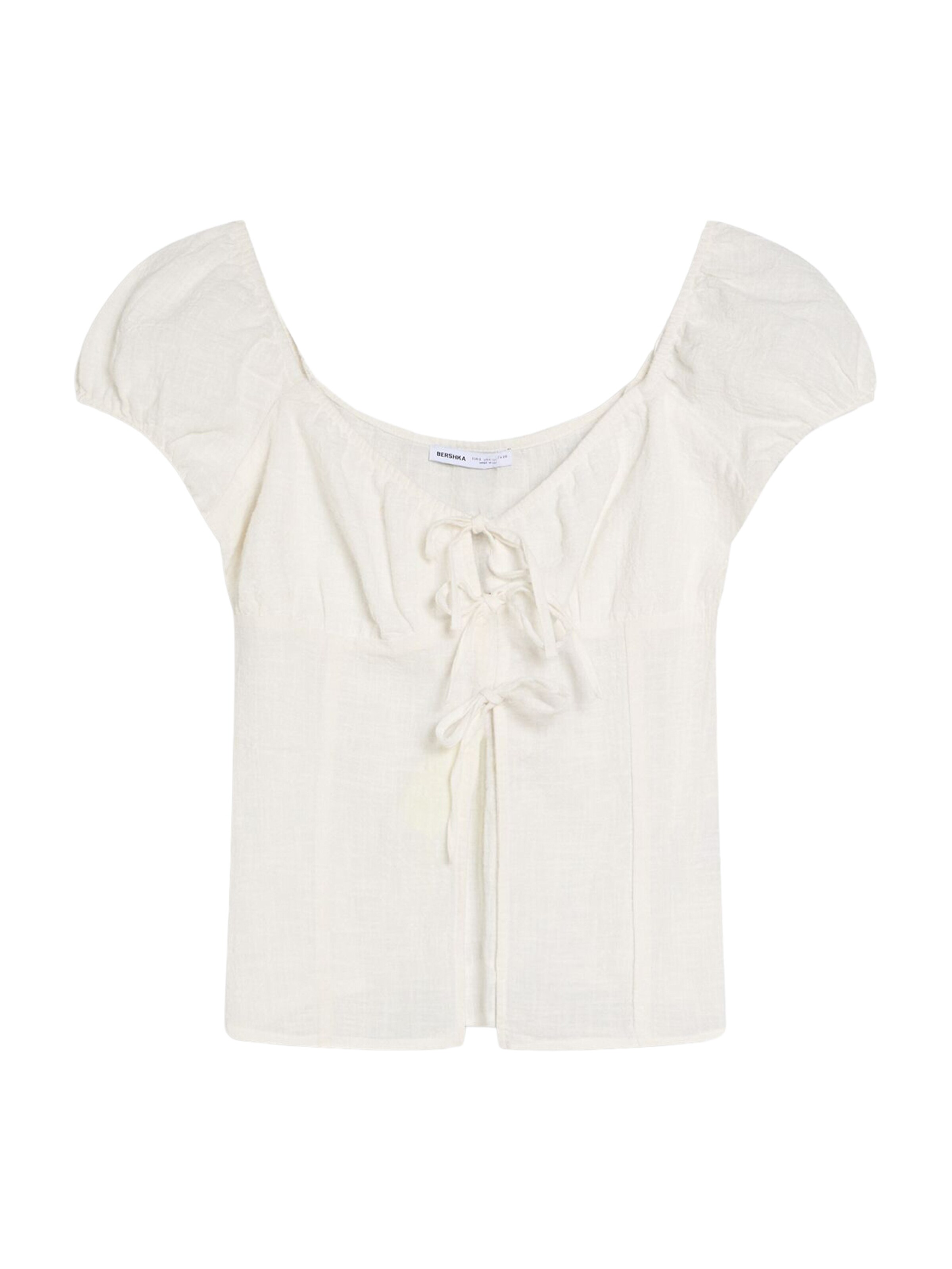 Bershka Blouse in Mottled white, Item view