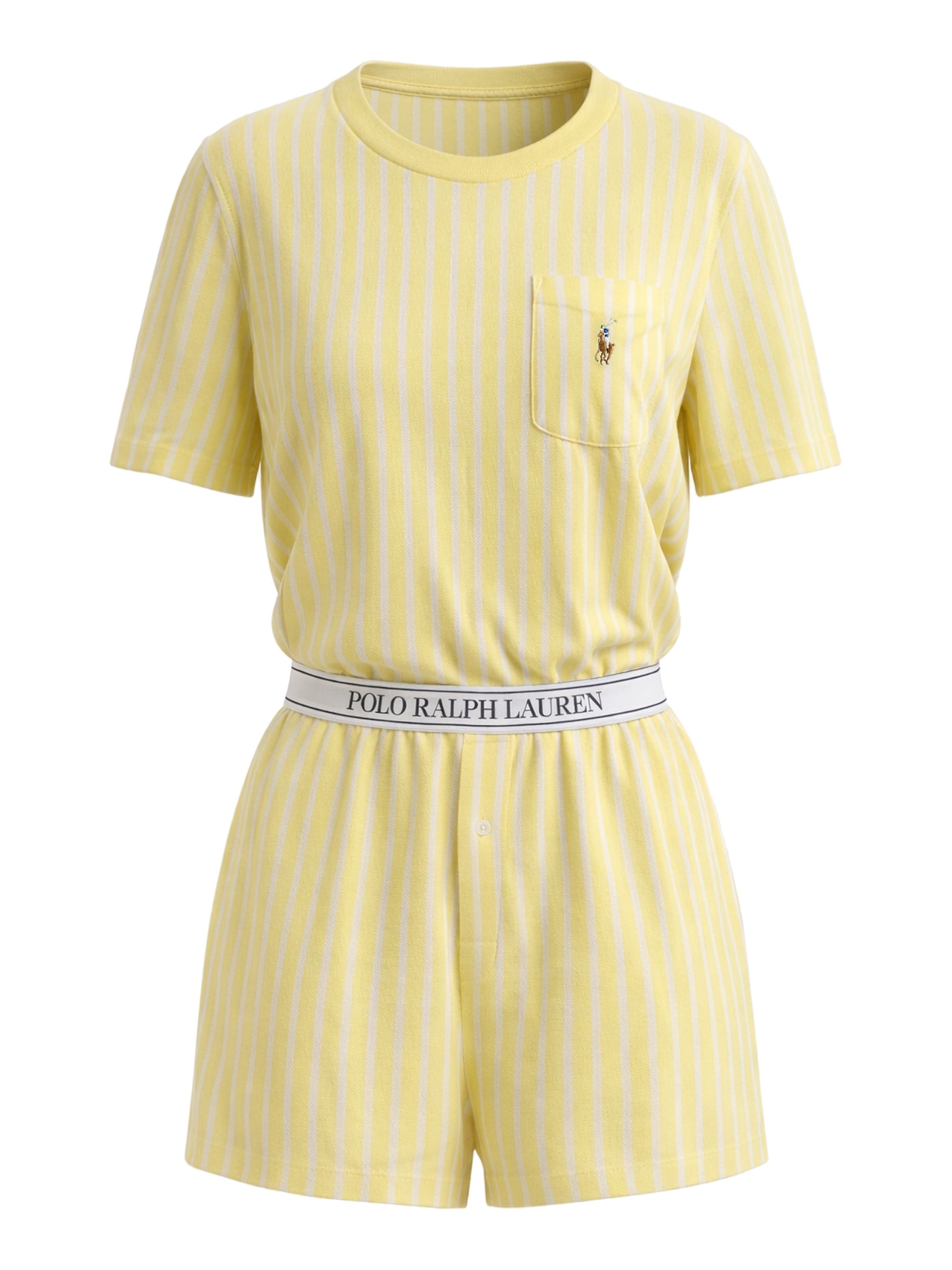 Pyjama ' Knit Oxford ' Polo Ralph Lauren en jaune : devant