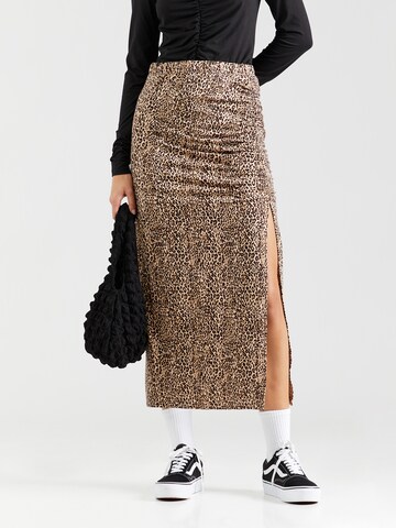 Gonna 'NMDESTINY' di Noisy may in beige: frontale