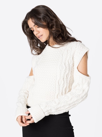 Dondup - Pullover 'GIROCOLLO' em bege: frente