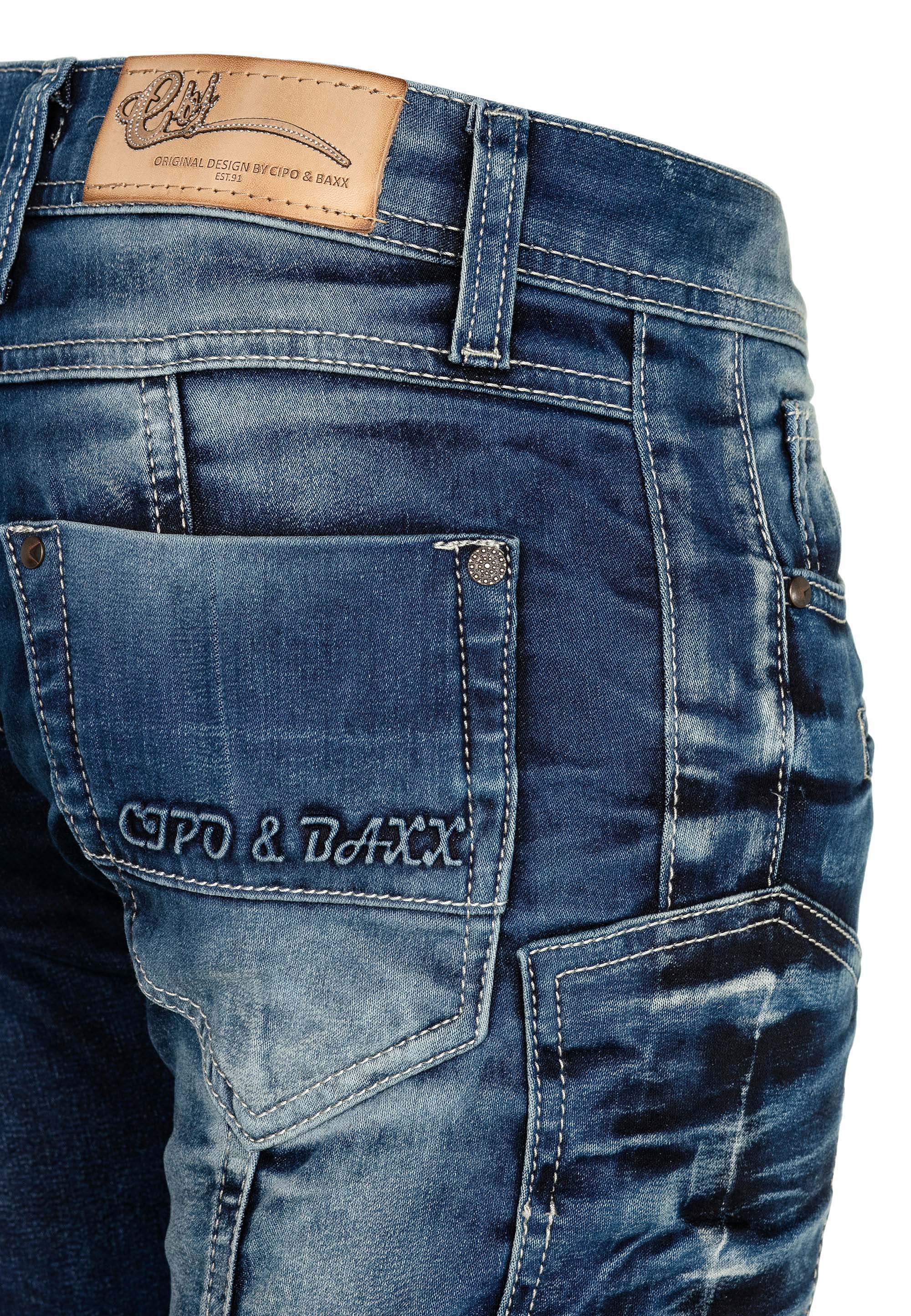 CIPO & BAXX Jeans Zigzag 2 in Blau 