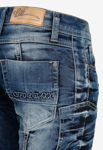CIPO & BAXX Slimfit Jeans 'Zigzag 2' in Blau