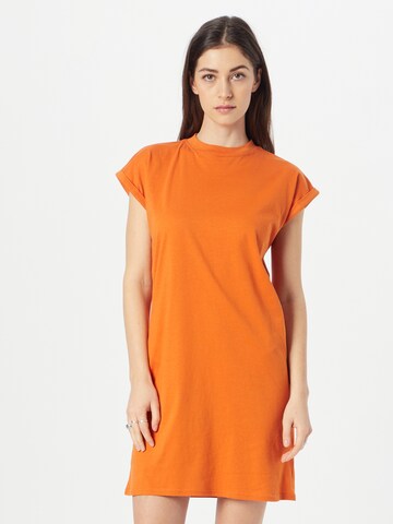 Urban Classics Dress in Orange: front