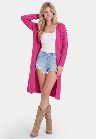 IZIA Gebreid vest in Roze