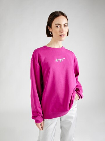 HUGO Sweatshirt 'Classic' in Pink: front