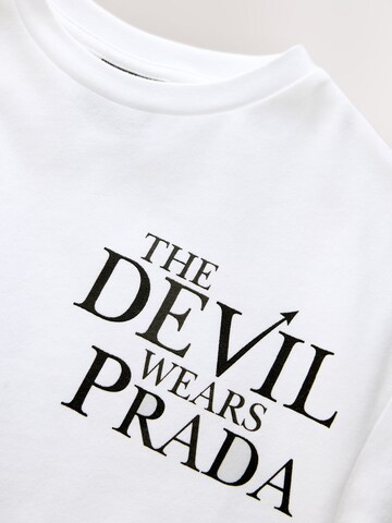 T-Shirt 'The Devil Wears Prada' Next en blanc