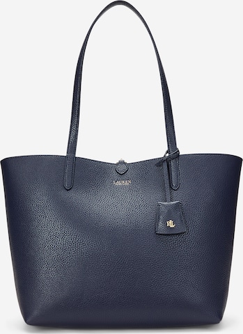 Cabas Lauren Ralph Lauren en bleu : devant