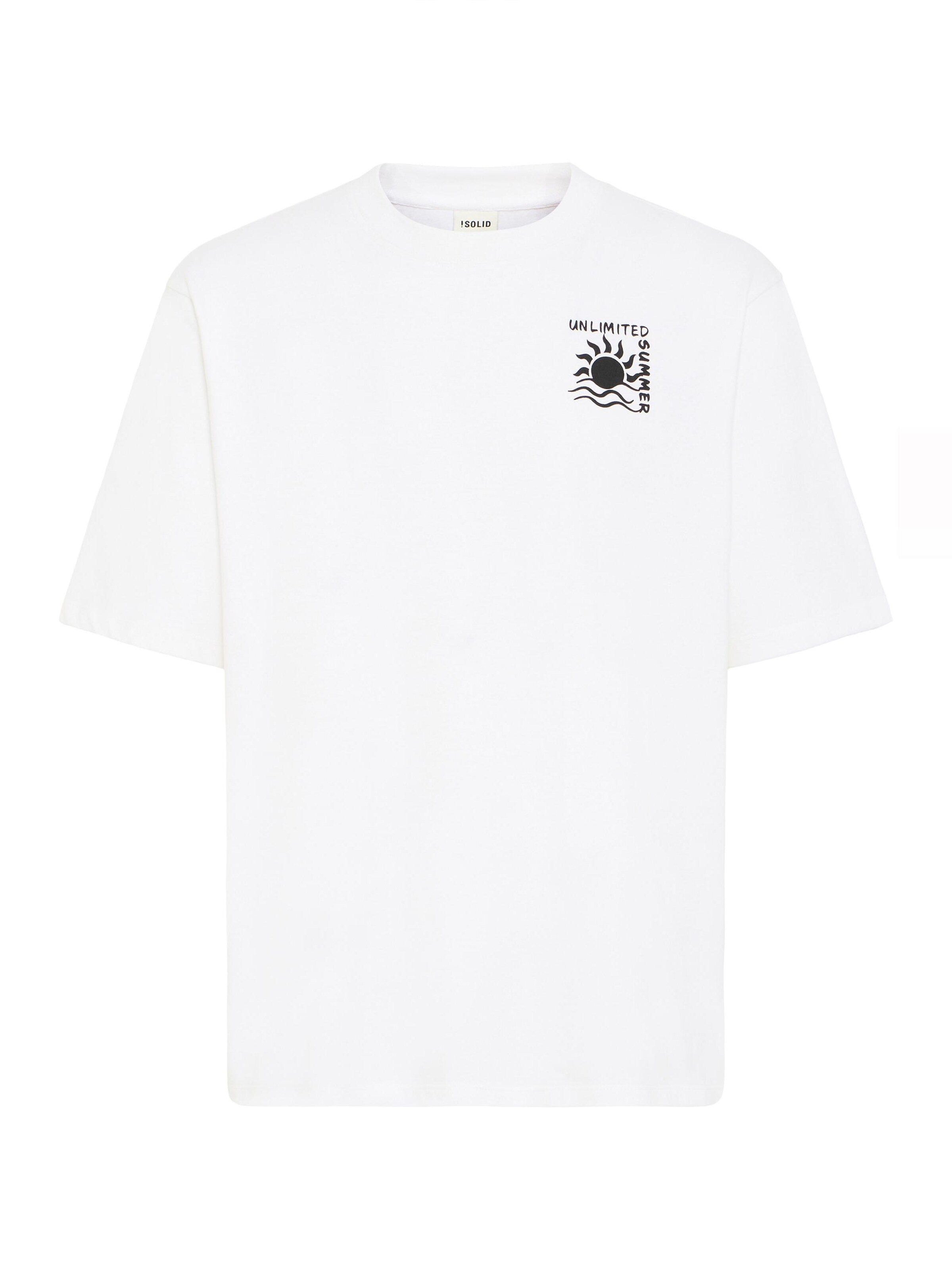 Maglietta 'ODANIEL' di !Solid in bianco: frontale