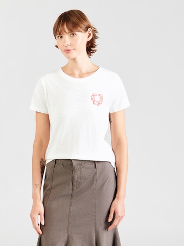 Pepe Jeans Majica 'BECKA' | bela barva: sprednja stran
