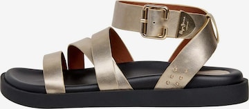 Sandales 'Sade Sweet' Pepe Jeans en or : devant