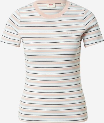 LEVI'S ® Shirt 'SS Rib Baby Tee' in Beige: voorkant