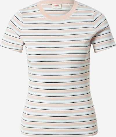 LEVI'S ® Shirt 'SS Rib Baby Tee' in nude / hellblau / schwarz / weiß, Produktansicht