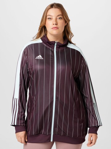 ADIDAS SPORTSWEAR Athletic Jacket 'Tiro ' in Brown: front