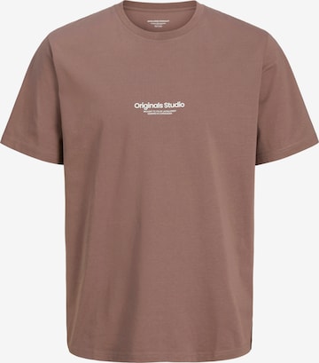 T-Shirt 'JORVesterbro' JACK & JONES en marron : devant