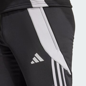Tapered Pantaloni sport 'Tiro 24' de la ADIDAS PERFORMANCE pe negru