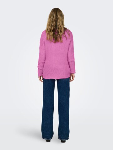 JDY Sweater 'NEW MEGAN' in Purple