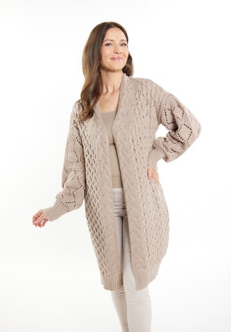 Usha Strickjacke 'Sivene' in Beige: predná strana