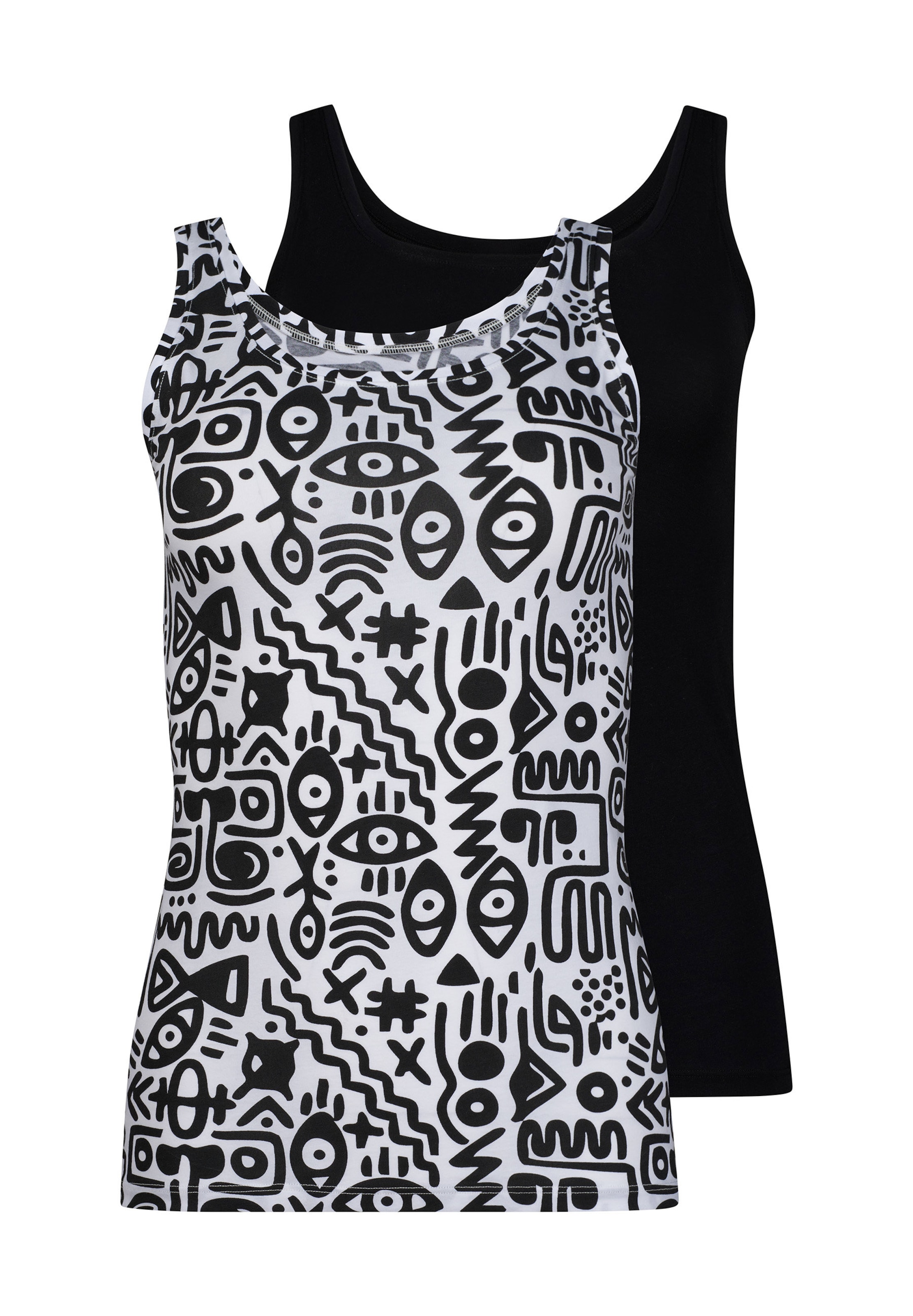 Top di Skiny in nero: frontale