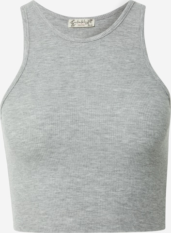 Free People Top in Grey: front