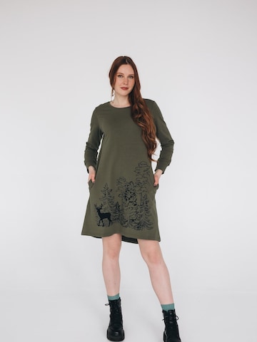 RADADA Kleid 'IN THE WOODS' in Grün