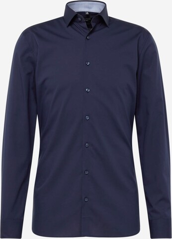 Coupe slim Chemise business OLYMP en bleu : devant