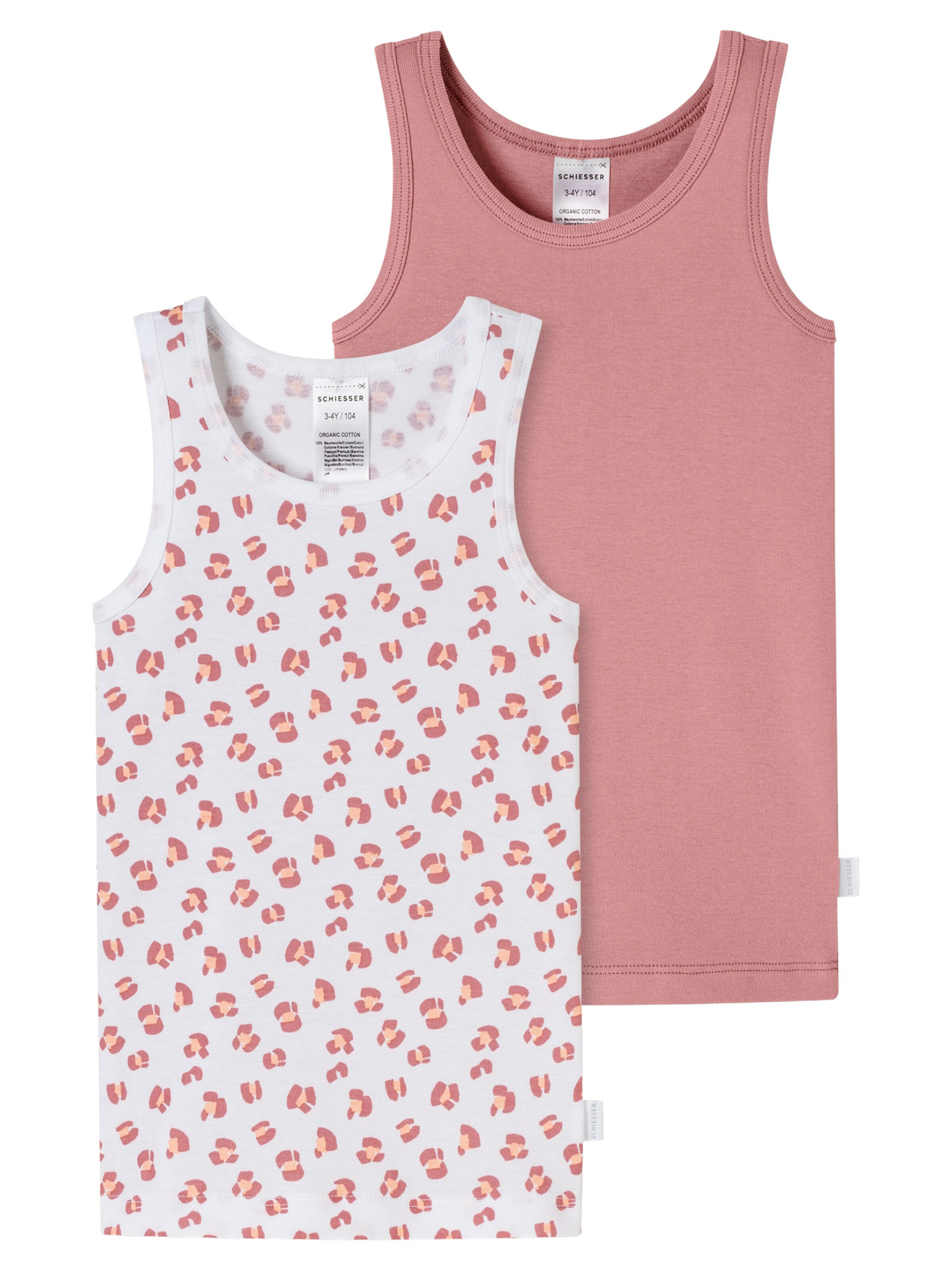 Maillot de corps ' Fine Rib ' SCHIESSER en rose : devant
