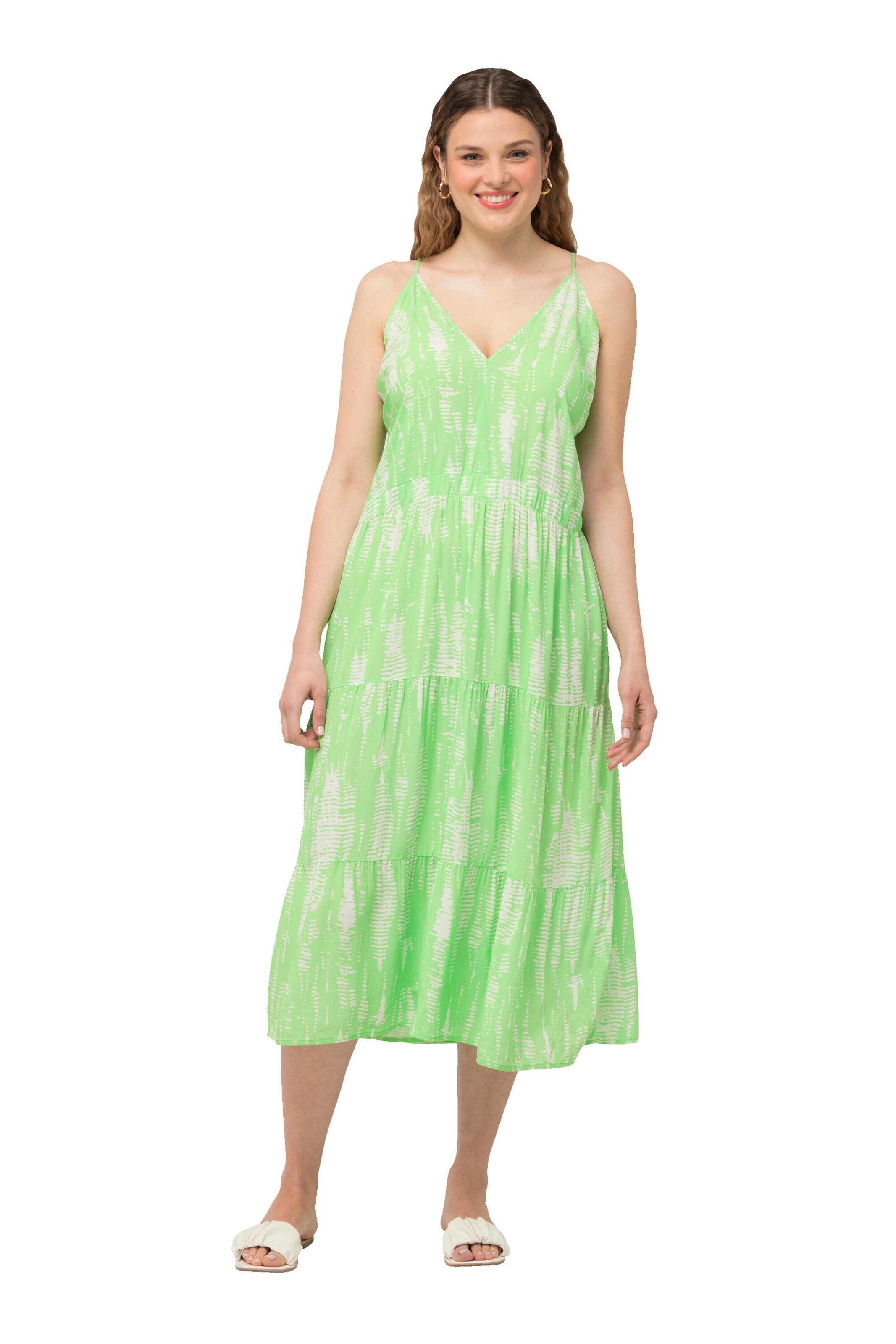 Ulla Popken Zomerjurk in Groen: voorkant