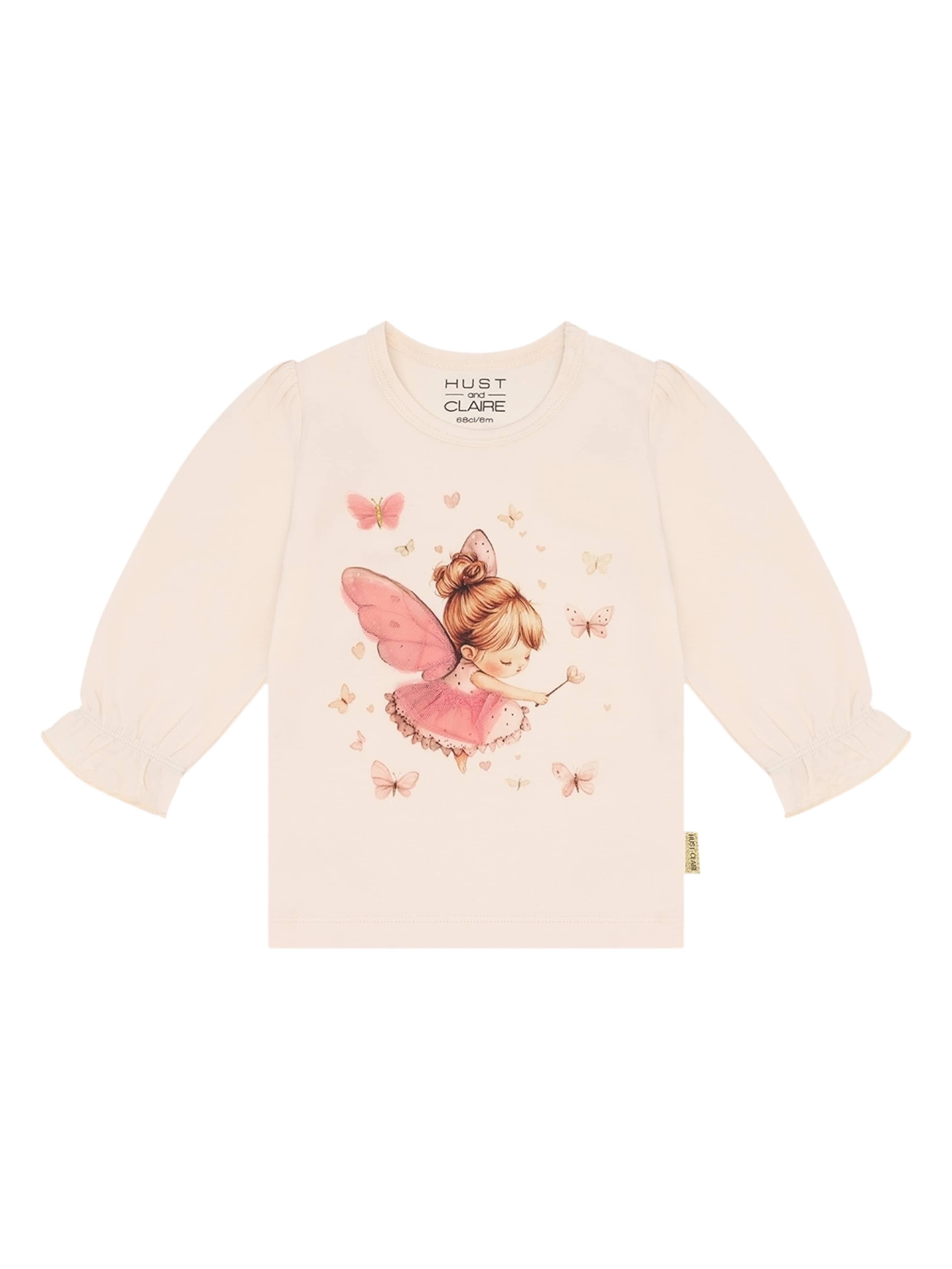Hust & Claire T-shirt 'Alma' i rosa: framsida