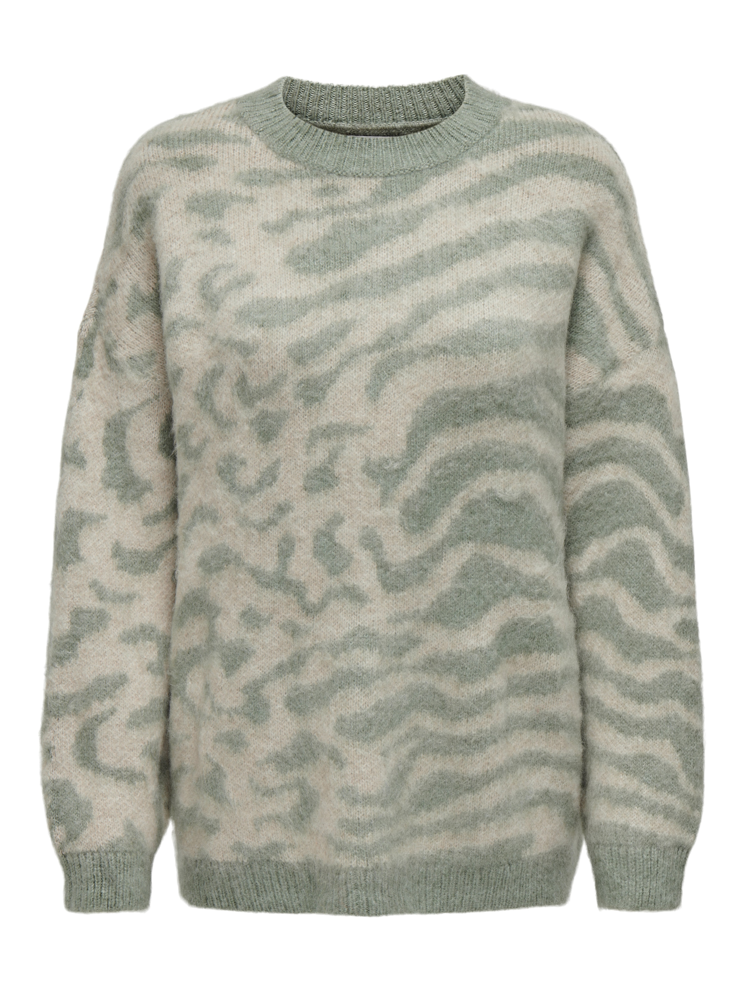 ONLY Sweater 'ONLWild' in Green: front