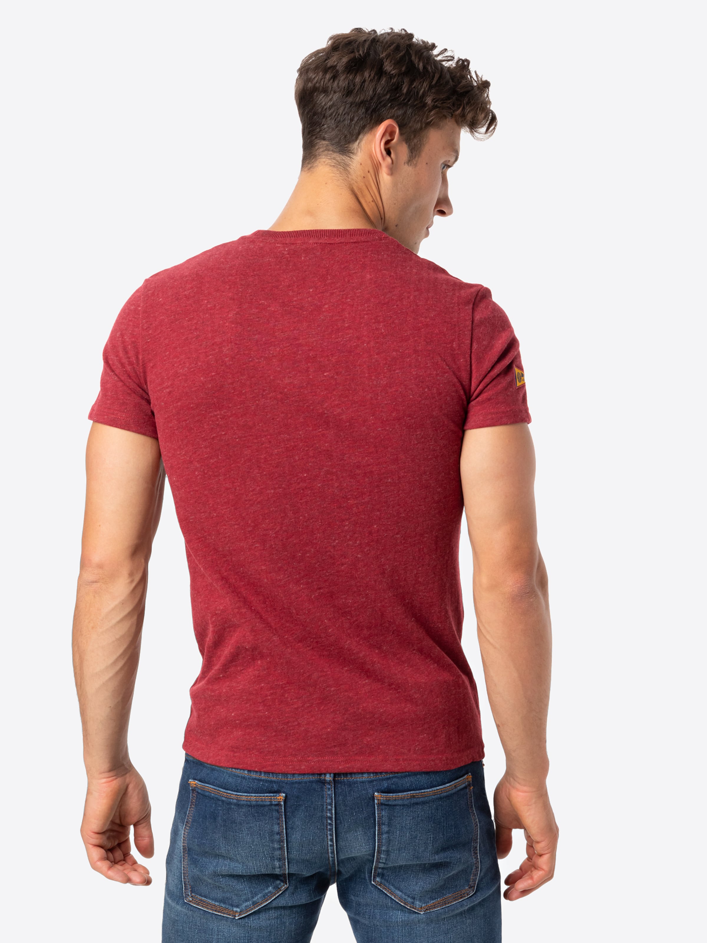 T-shirts et polos T-Shirt Superdry en Rouge Chiné 