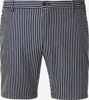 Charles Colby Loosefit Chino 'Baron Ike' in Blauw: voorkant