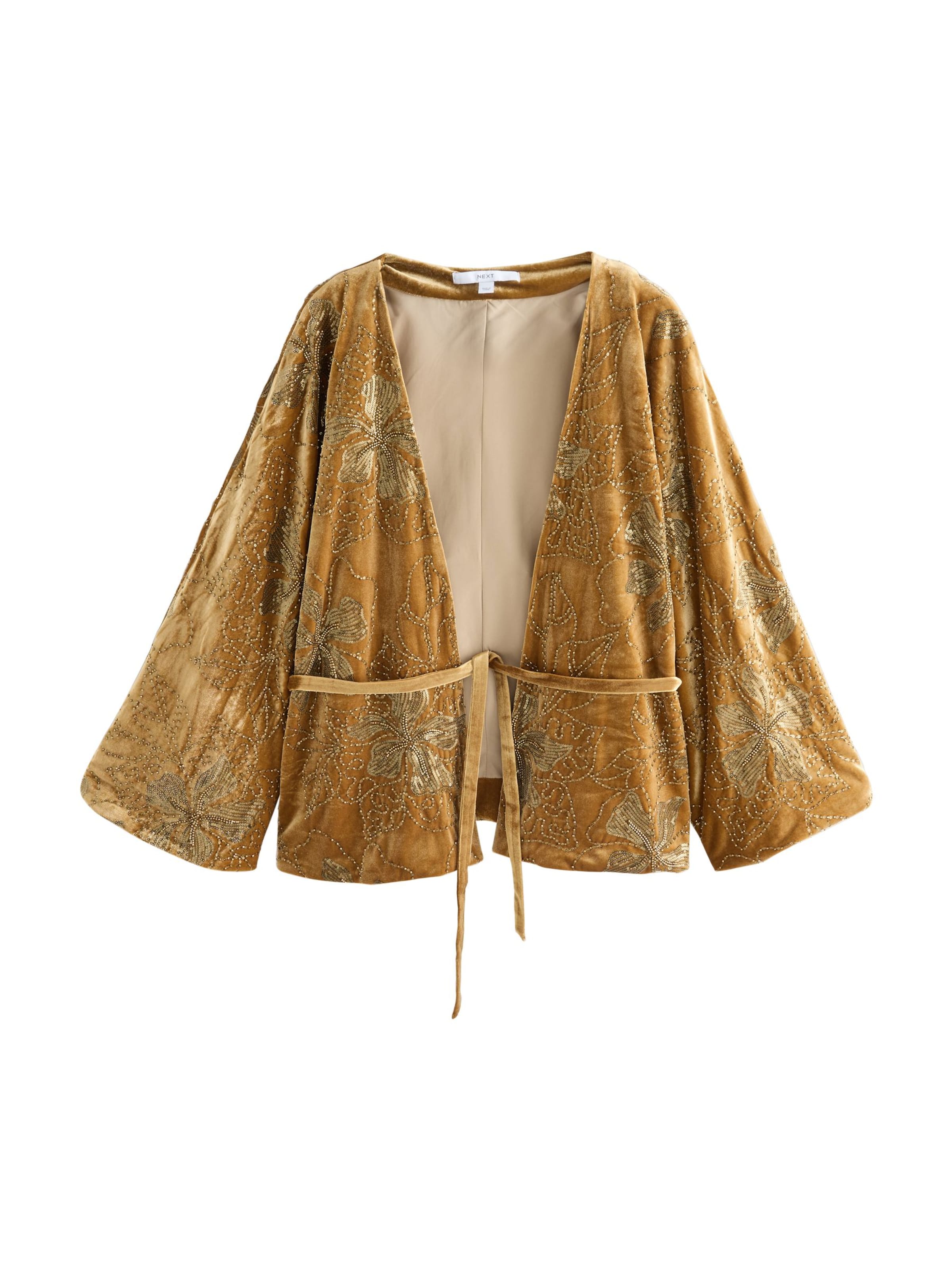 Next - Casaco meia-estação em ouro: frente