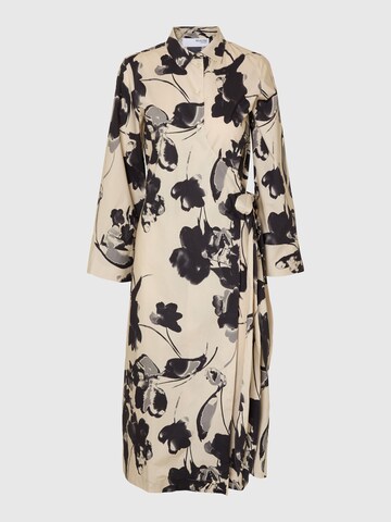Robe-chemise SELECTED en gris : devant