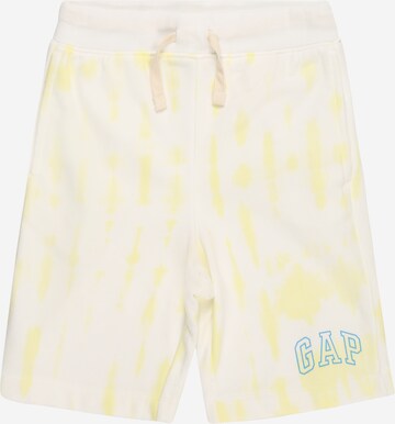 regular Pantaloni di GAP in giallo: frontale