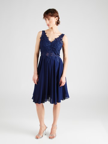 Robe de cocktail APART en bleu : devant