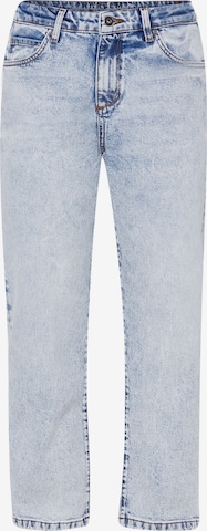 Harlem Soul Mom Fit Jeans Light Vintage Used in Blau: front