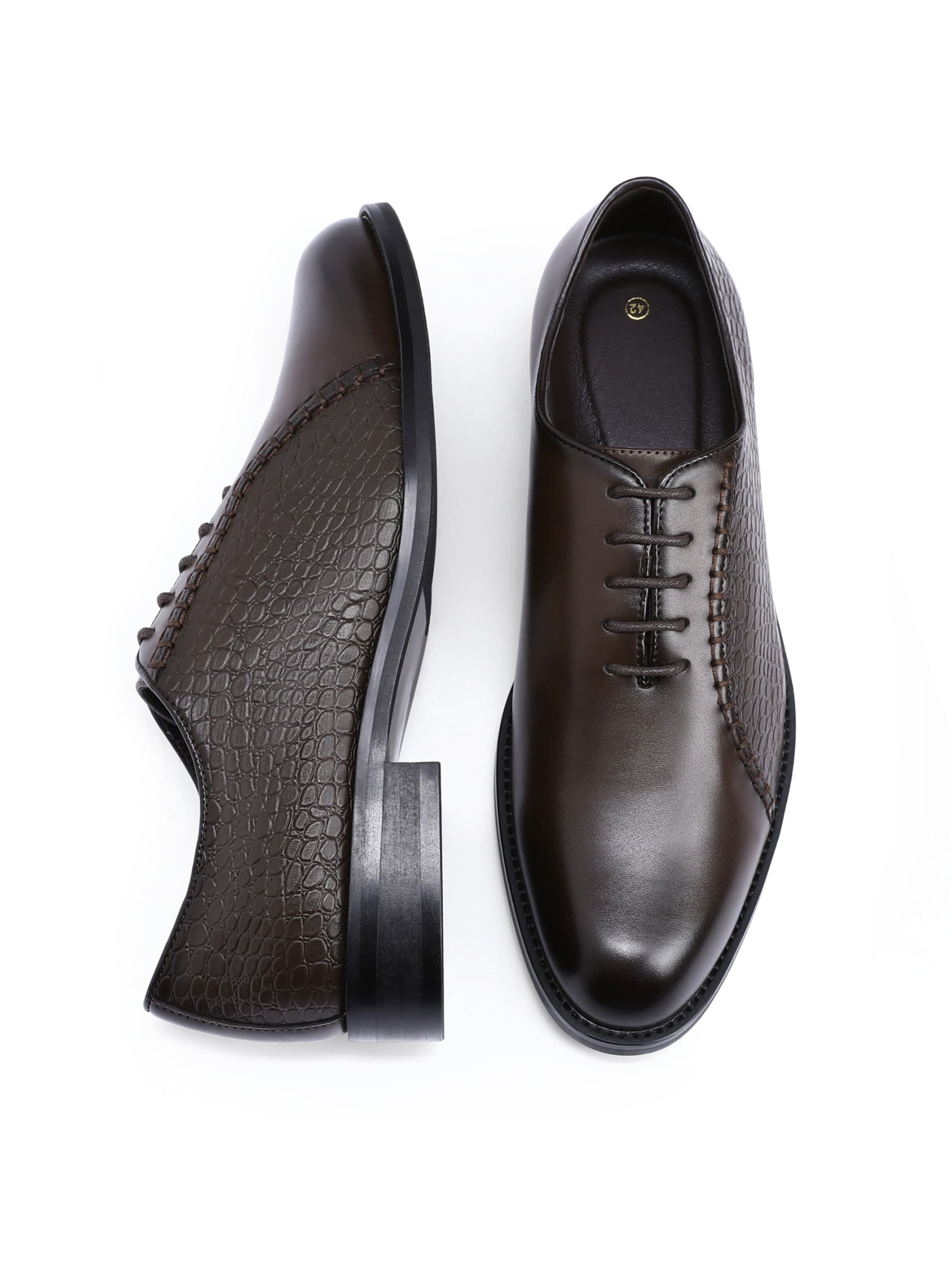 ALLTHEMEN Lace-Up Shoes 'Gleichgewicht' in Brown