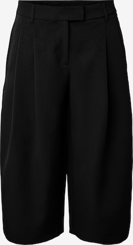 PIECES - Loosefit Pantalón plisado 'PCOlivia' en negro: frente