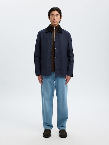 Pull-over 'SLHDANE' SELECTED en marron