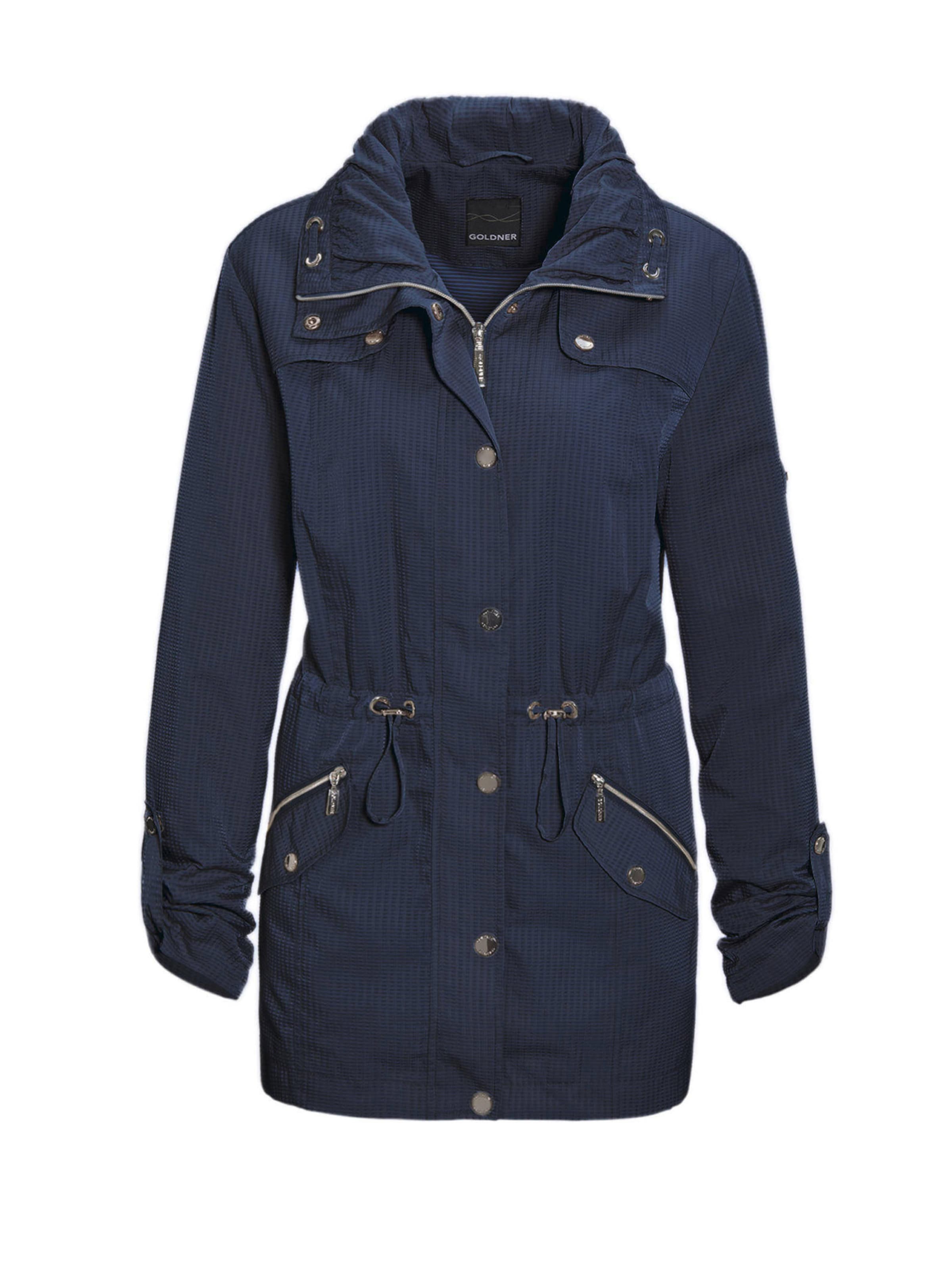 Goldner Tussenjas in Blauw: voorkant