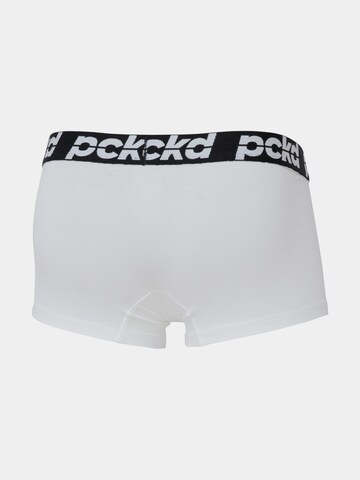 pckd – underwear done right. Boxershorts 'Boxer Trunks' in Weiß