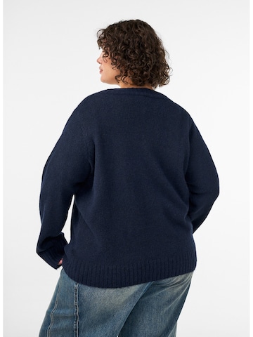 Zizzi Sweatshirt i blå