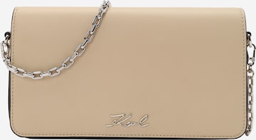 Pochette di Karl Lagerfeld in beige: frontale