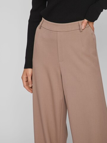 VILA Regular Trousers 'Varone' in Brown