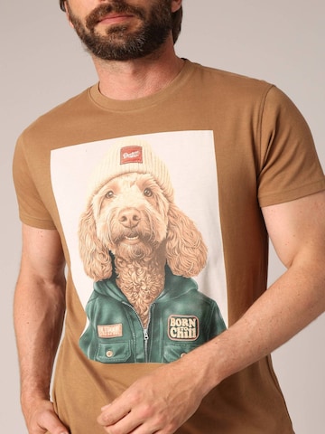 T-Shirt 'Cabo' Deeluxe en marron